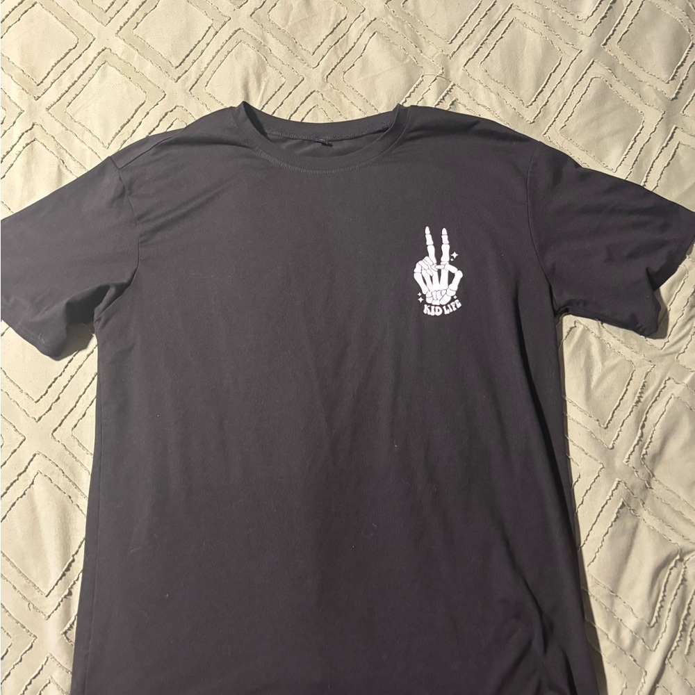 Black Graphic Short-Sleeve boys T-Shirt